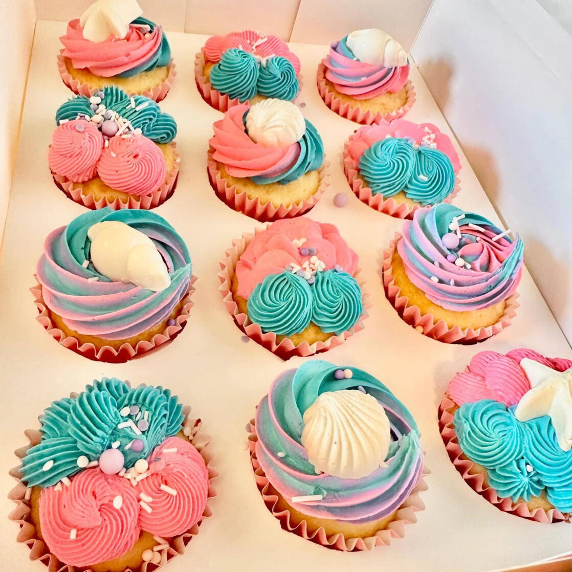 Shell Cupcakes 1 Shell Cupcakes 1