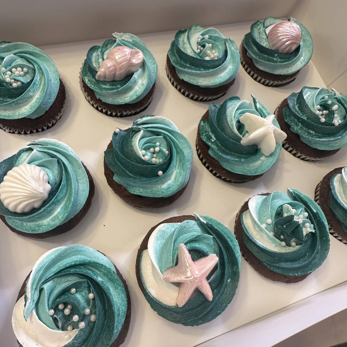 Shell Cupcakes 2 Shell Cupcakes 2
